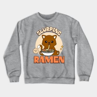 RAMEN Life Slurping Ramen Noodles Crewneck Sweatshirt